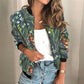 Fatima - Paillettenjacke mit frühlingshaftem Vintage-Blumenmuster