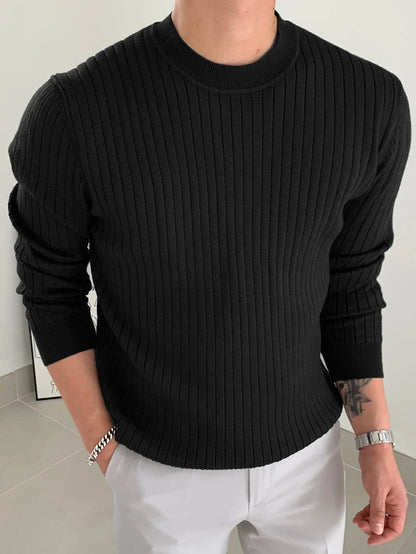 Gemütlicher Strickpullover für Herren: Zeitlose Eleganz