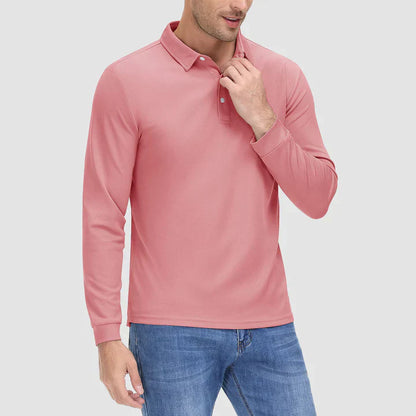 Eamon – blaues golfshirt für herren