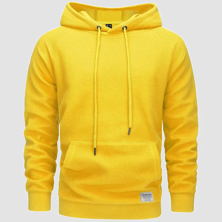 Michael – waffelstrick-hoodie für männer