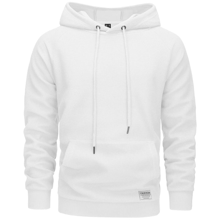 Michael – waffelstrick-hoodie für männer