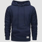 Michael – waffelstrick-hoodie für männer