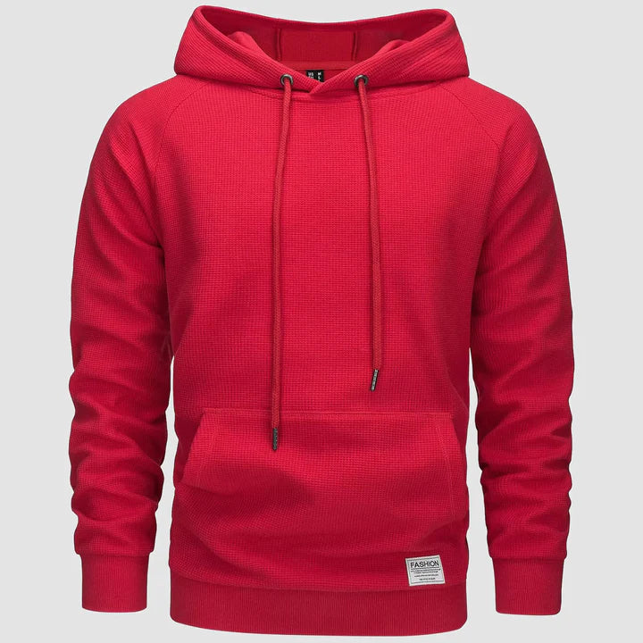 Michael – waffelstrick-hoodie für männer