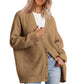 Damen-Strickjacke in Übergrößer | Gestreift