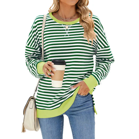 Anahi | Damen Warme Lässig Übergroß Pullover | Langarm