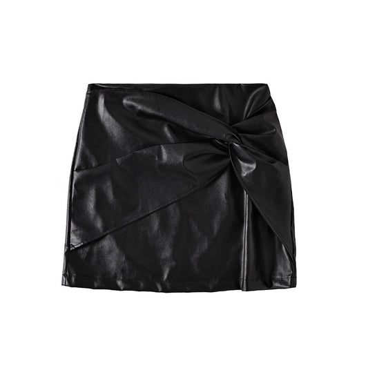 "Raffinato Leather Skirt" - Rock in Lederoptik