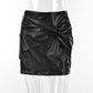 "Raffinato Leather Skirt" - Rock in Lederoptik