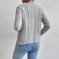 Trendige Strickjacke mit Knopfleiste für Damen | Langarm
