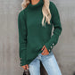 Lässiger Rollkragenpullover für Damen | Mit Knopfmanschetten