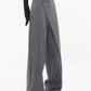 Schwarze Asymmetrische Baggy-Hose - Lina