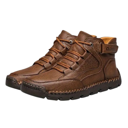 Orthopädische Herren Wanderschuhe aus Leder