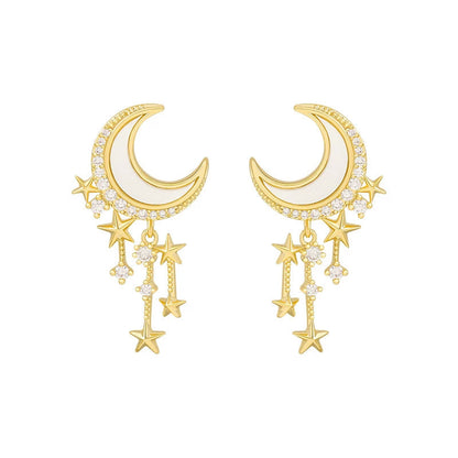 Luxuriöse Mondschein-Ohrringe