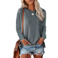 Locker Sitzendes Sweatshirt Für Damen | Rundhals