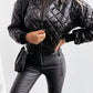 Gizelle – Metallic-Steppjacke für Damen