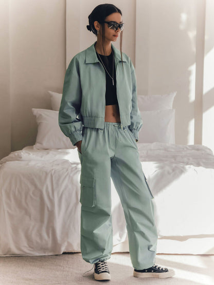 Minze kurze Jacke - Franziska