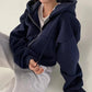 Damen Winter Sweatshirt | Mit Kapuze