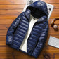 Herren Kapuze Winter Steppjacke | Langarm