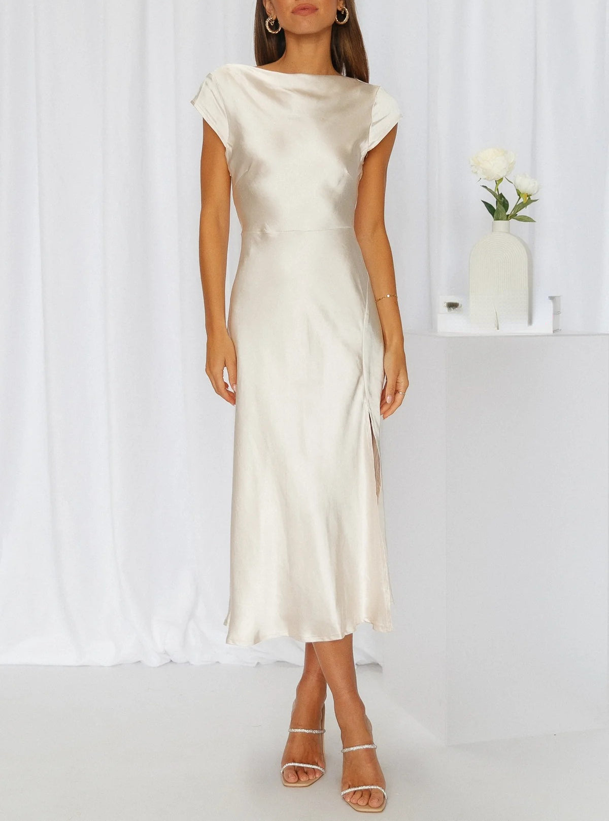 Kay - Elegantes Slik-Kleid