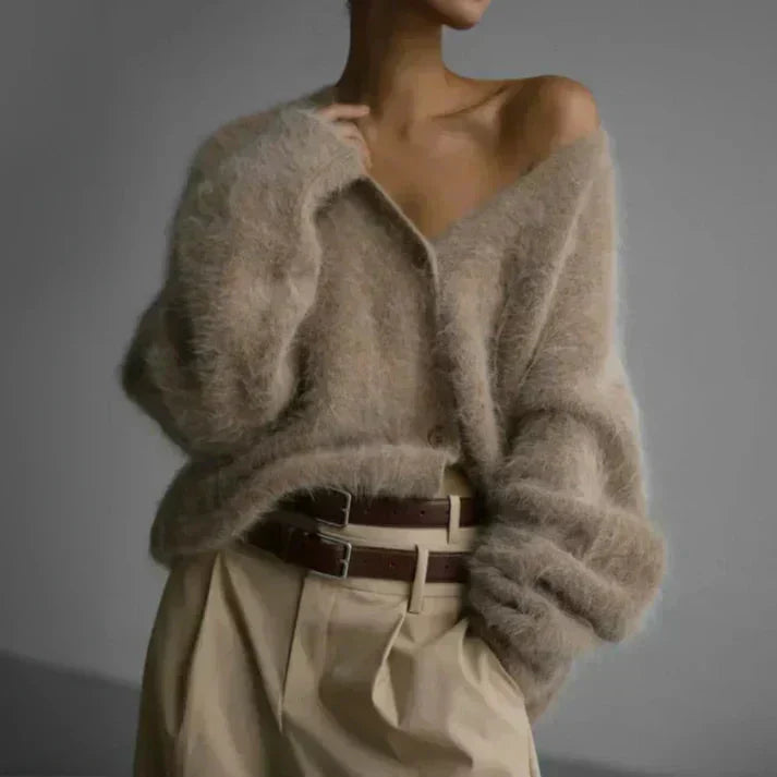 Cardigan mit Knöpfen – Sanfte Eleganz mit entspannter Raffinesse
