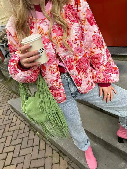 Rosa Steppjacke - Taytum