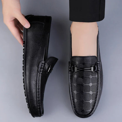 Italienischer Herrenloafer aus echtem Leder