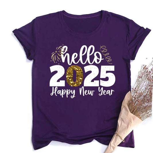 Hello 2025 - Modisches T-Shirt