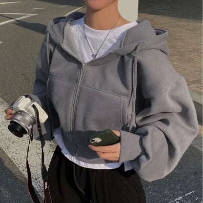 Damen Winter Sweatshirt | Mit Kapuze