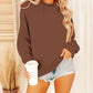 Damen Lässig Winter Sweatshirt | Rundhalsausschnitt
