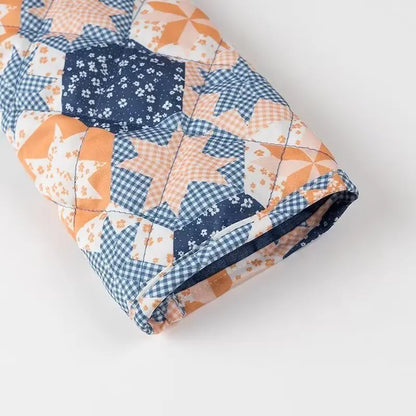 Blaue Wende-Steppjacke - Josefine