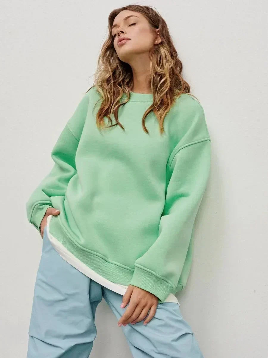 Dunkelgrauer Oversize Pullover - Luisa