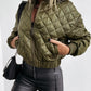 Gizelle – Metallic-Steppjacke für Damen