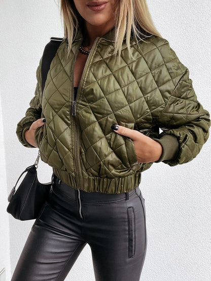 Gizelle – Metallic-Steppjacke für Damen