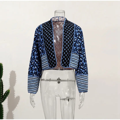 Costanza - Wendewindjacke mit Boho-Print