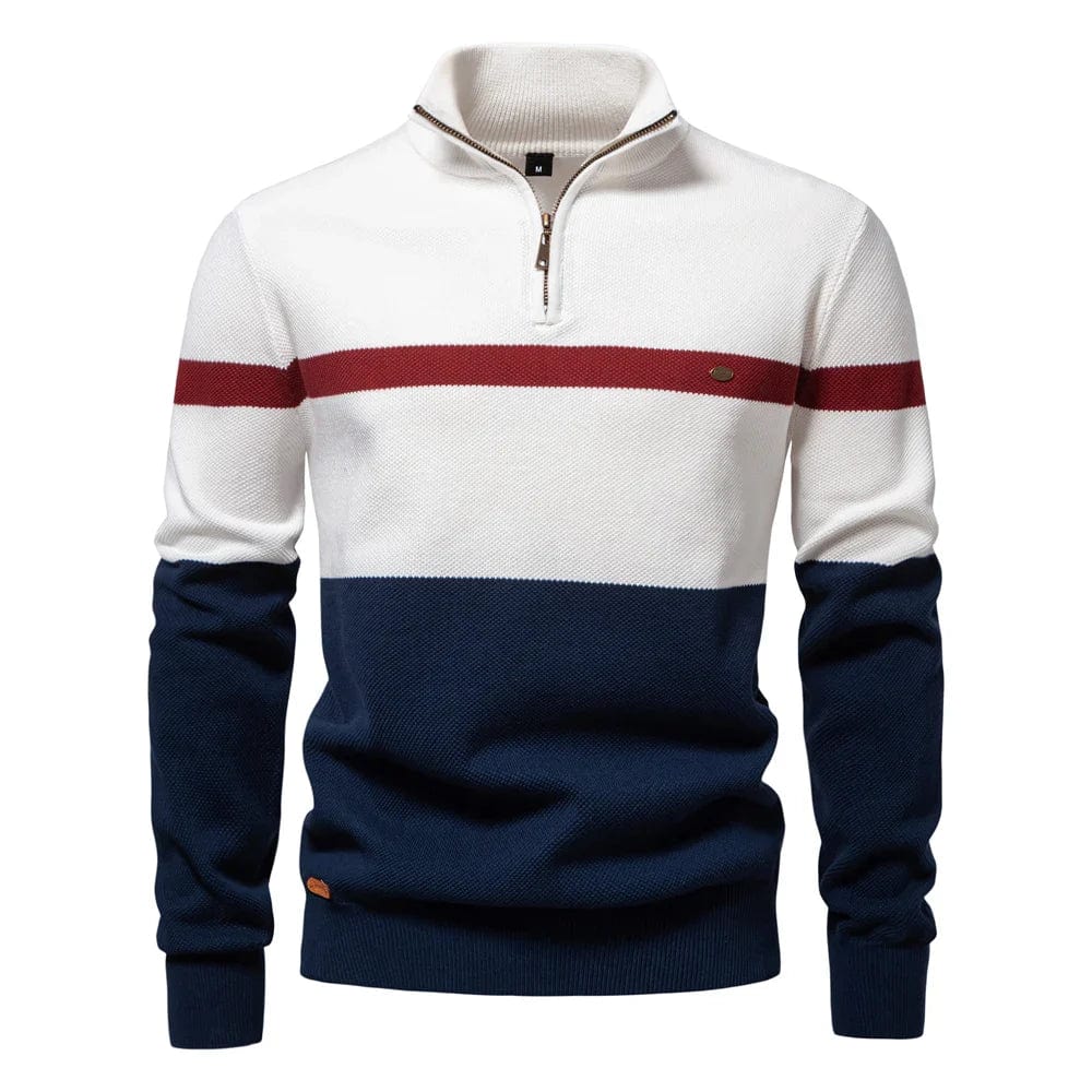 Khakifarbener Pullover für Herren – CozyClassic