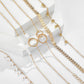 Pack Boho Armbänder in Gold