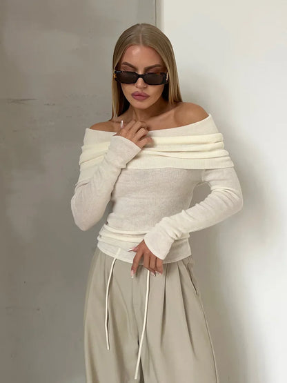 Off-Shoulder-Strickpullover - Julia