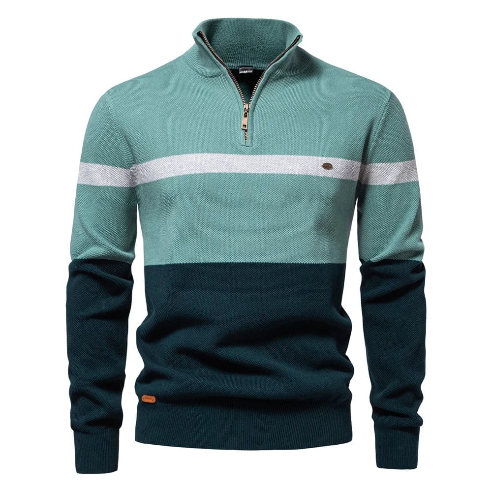 Khakifarbener Pullover für Herren – CozyClassic