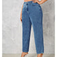 Schwarze High-Waist Jeans - Sophia