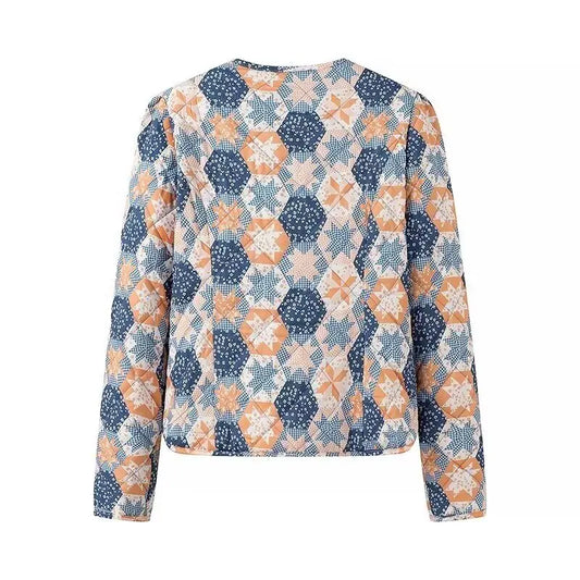 Blaue Wende-Steppjacke - Josefine