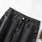 Schwarze High-Waist Jeans - Sophia