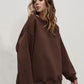 Dunkelgrauer Oversize Pullover - Luisa