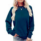 Damen Rundhalsausschnitt Winter-Sweatshirt | Langarm