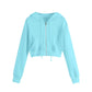 Kurzes Winter-Sweatshirt für Damen | Mit Kapuze