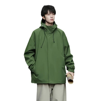 Herren-Skijacke mit Kapuze | Übergröß