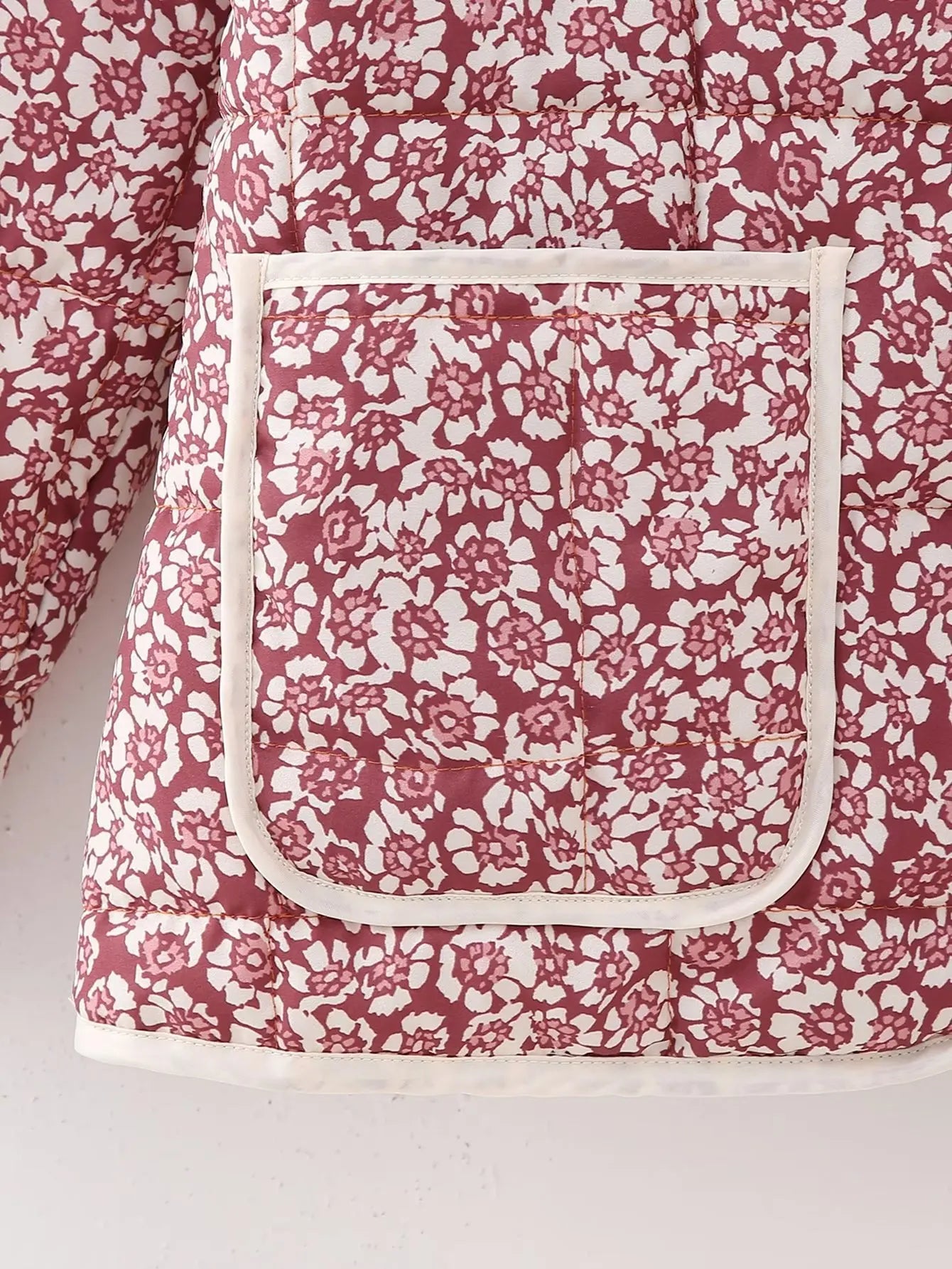 Leichte wattierte Damenjacke mit Blumenmuster - Cassidy