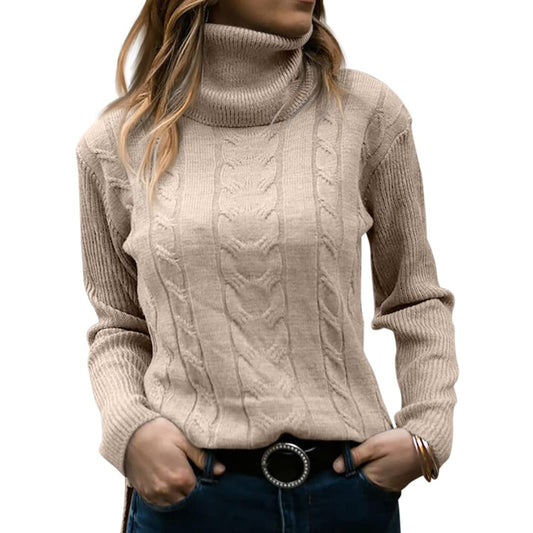 Zopf-Rollkragenpullover – Klassische Wärme mit elegantem Stil