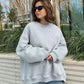 Dunkelgrauer Oversize Pullover - Luisa