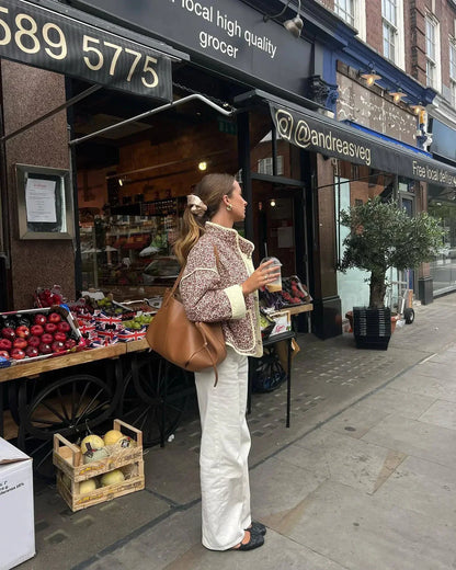 Leichte wattierte Damenjacke mit Blumenmuster - Cassidy