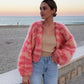 Modische Strickjacke für Damen | Offene Vorderseite