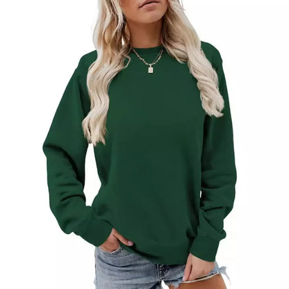 Damen Rundhalsausschnitt Winter-Sweatshirt | Langarm